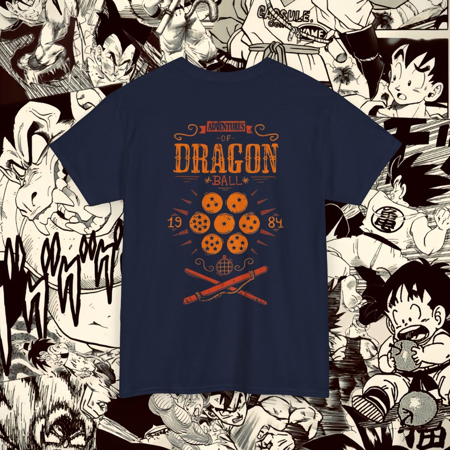 Dragon Ball Adventures Unisex Heavy Cotton Tee - Retro Anime T-Shirt