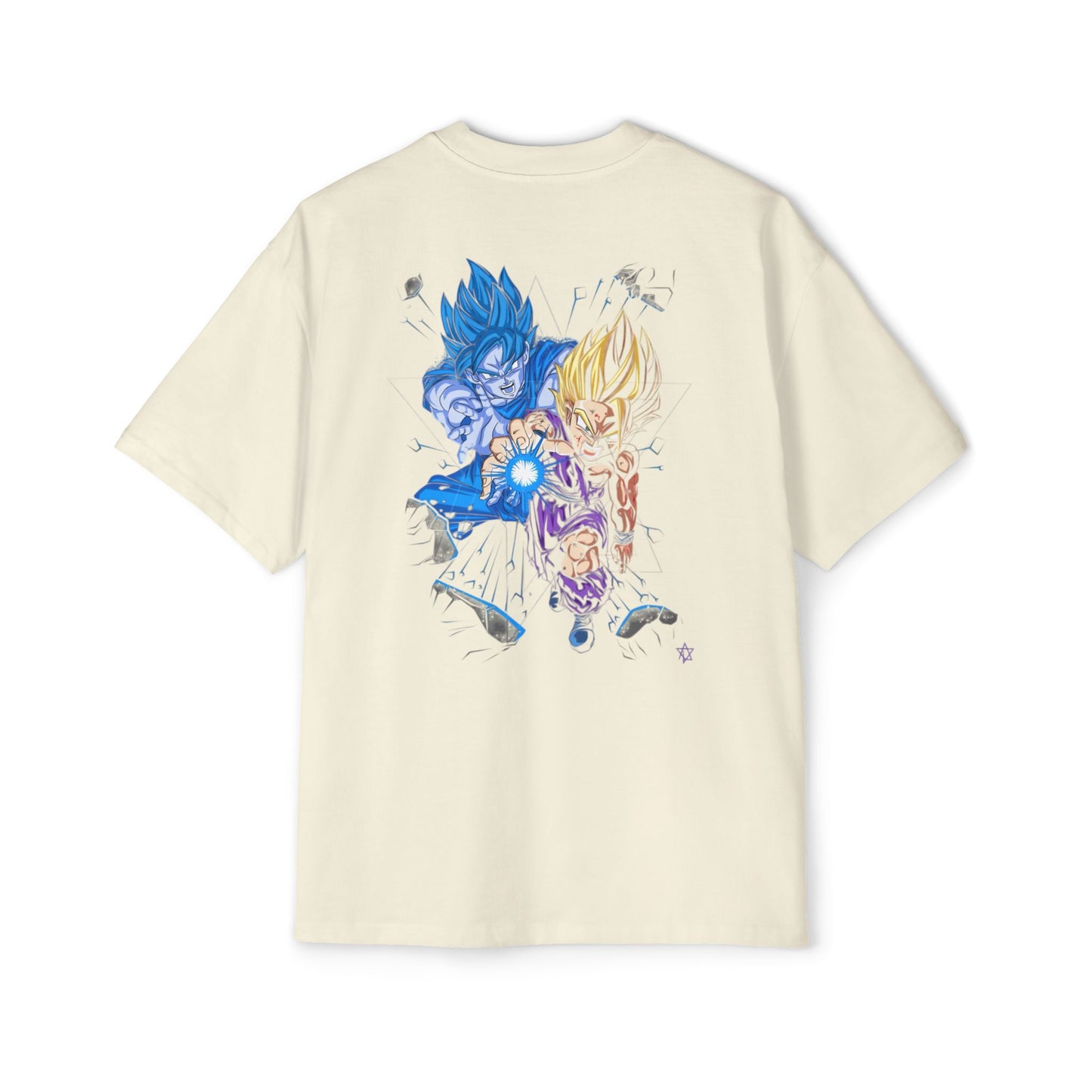 Goku x Gohan: Limitless Men's Heavy Oversized Tee, Graphic Tee, Casual Wear, Streetwear, Unisex Style