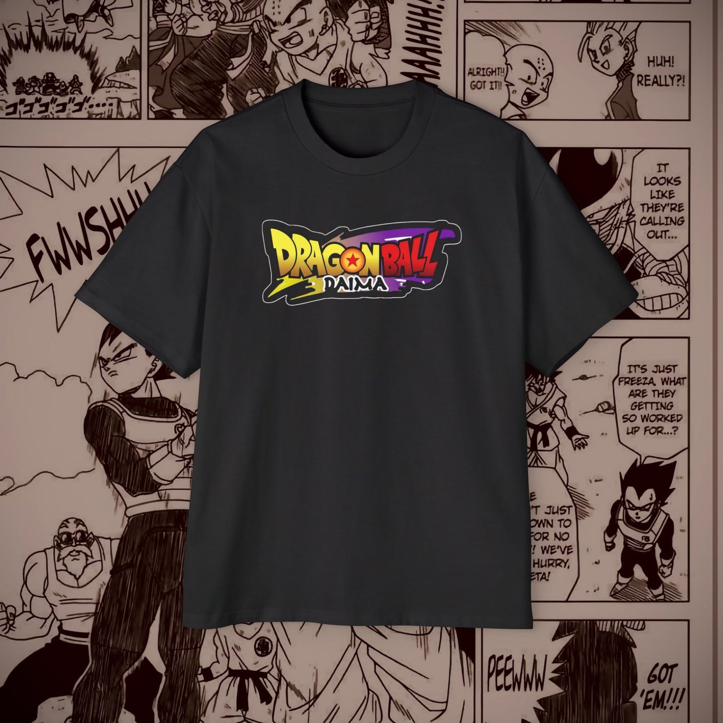 Dragon Ball Z Men's Oversized Tee - Retro Anime Graphic T-Shirt