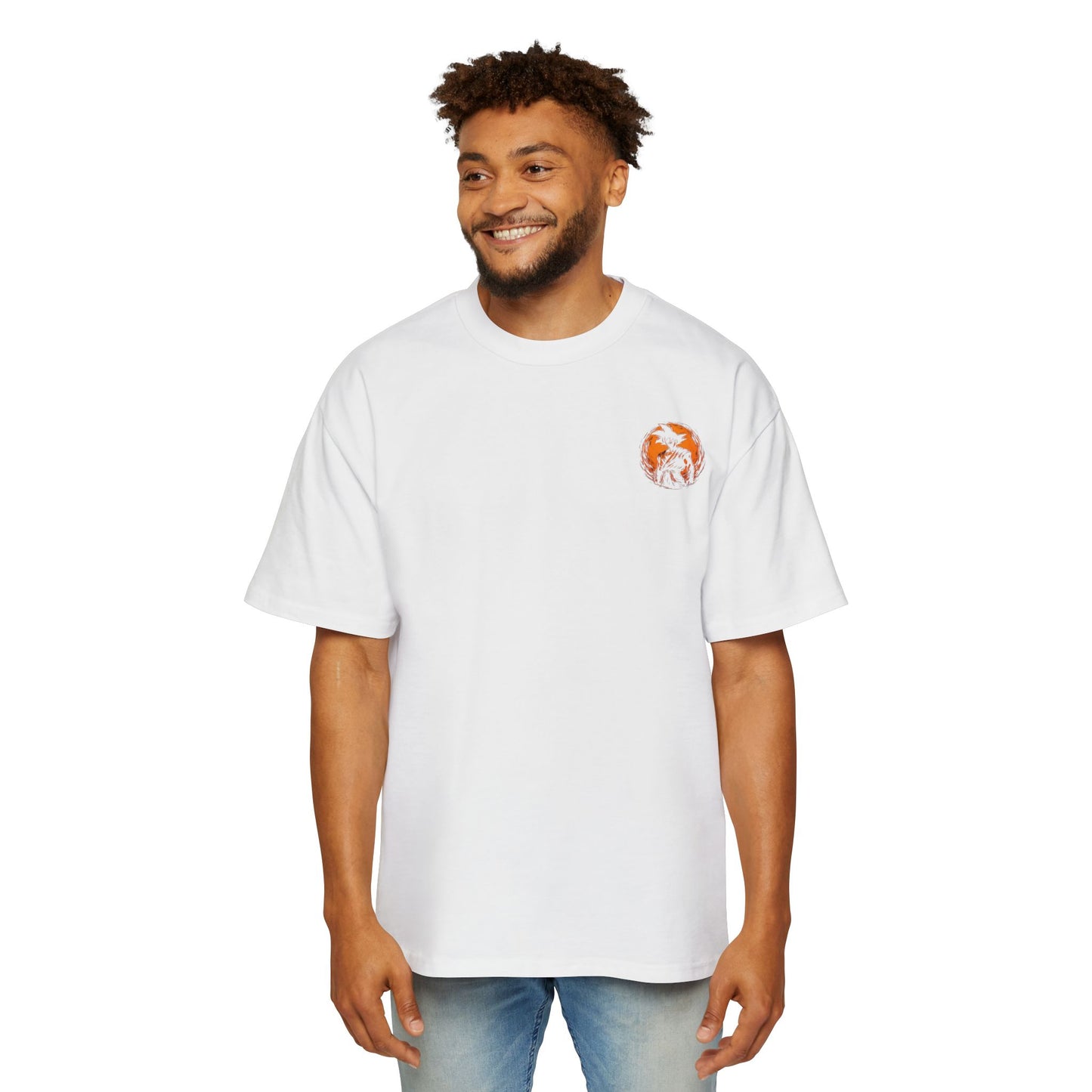 Goku x Gohan: Limitless Men's Heavy Oversized Tee, Graphic Tee, Casual Wear, Streetwear, Unisex Style