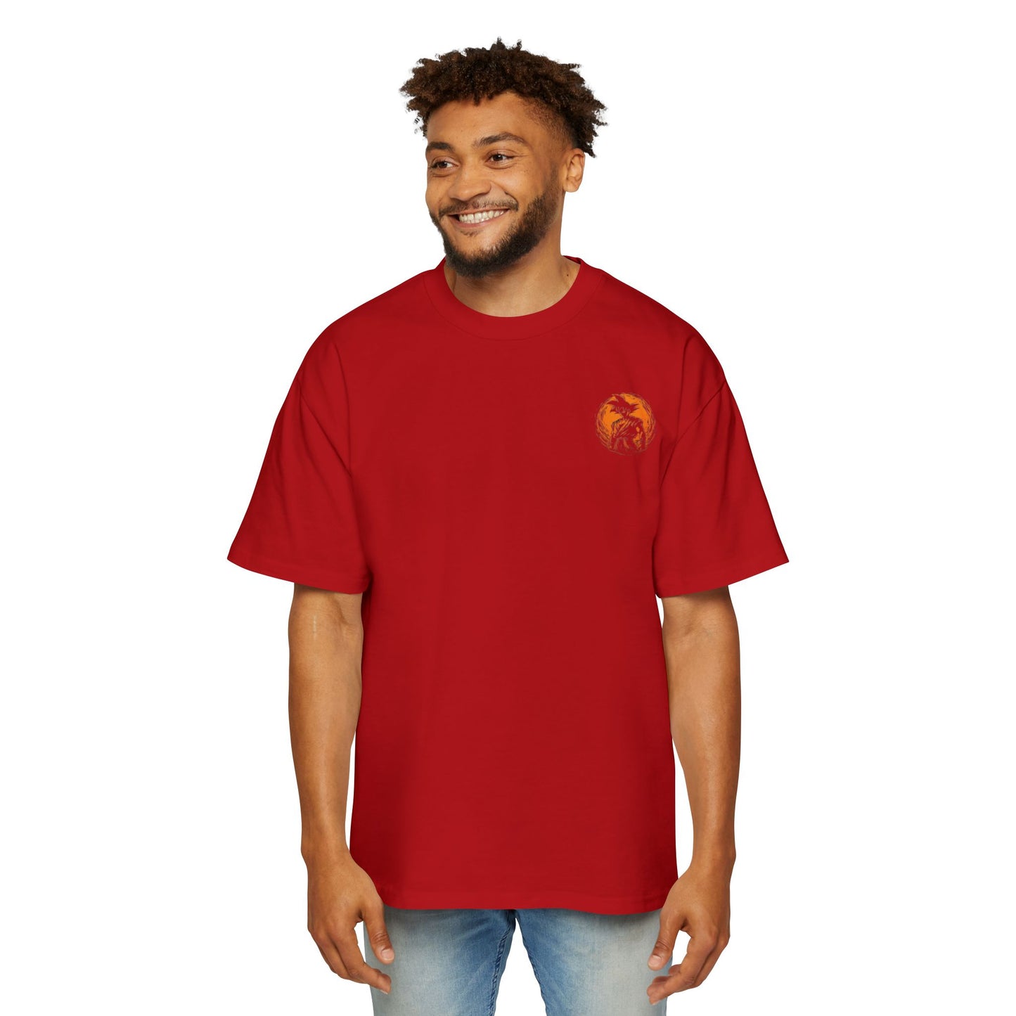 Goku x Gohan: Limitless Men's Heavy Oversized Tee, Graphic Tee, Casual Wear, Streetwear, Unisex Style