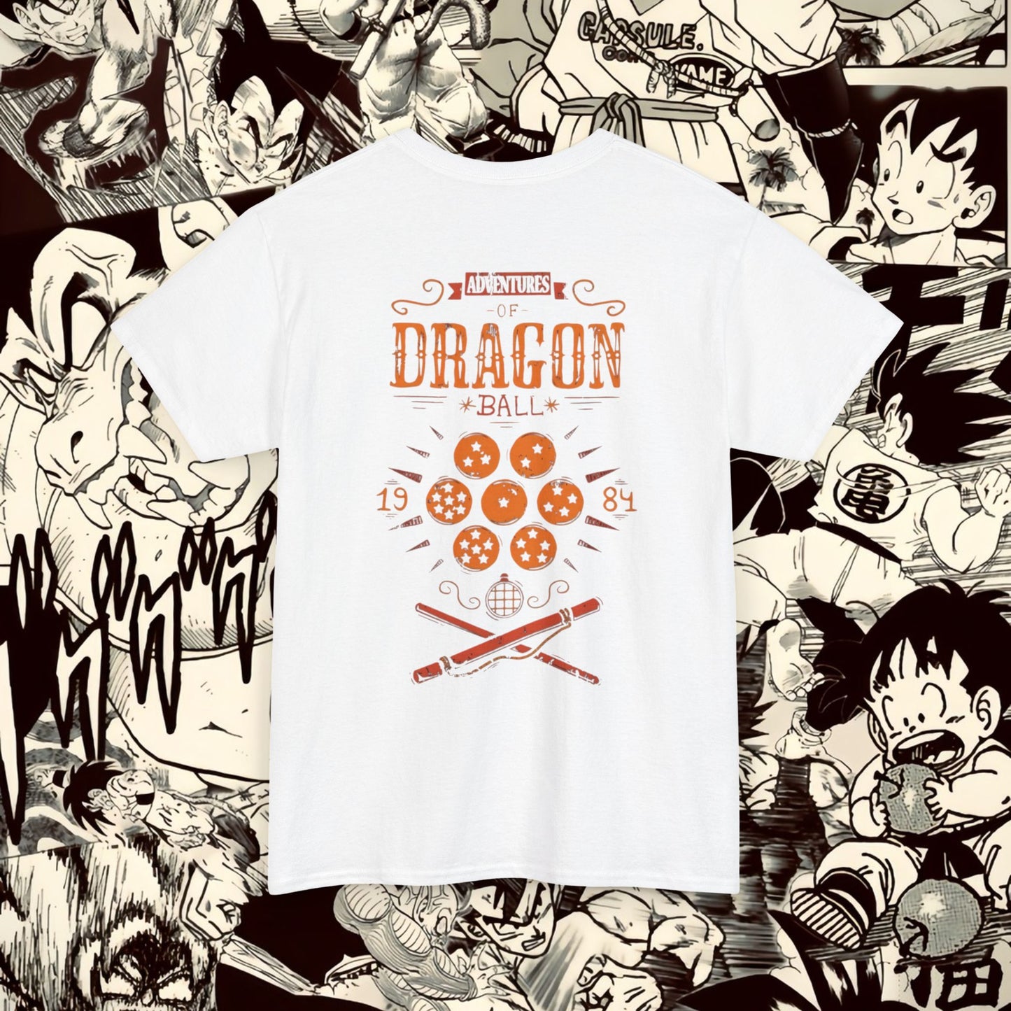 Dragon Ball Adventures Unisex Heavy Cotton Tee - Retro Anime T-Shirt