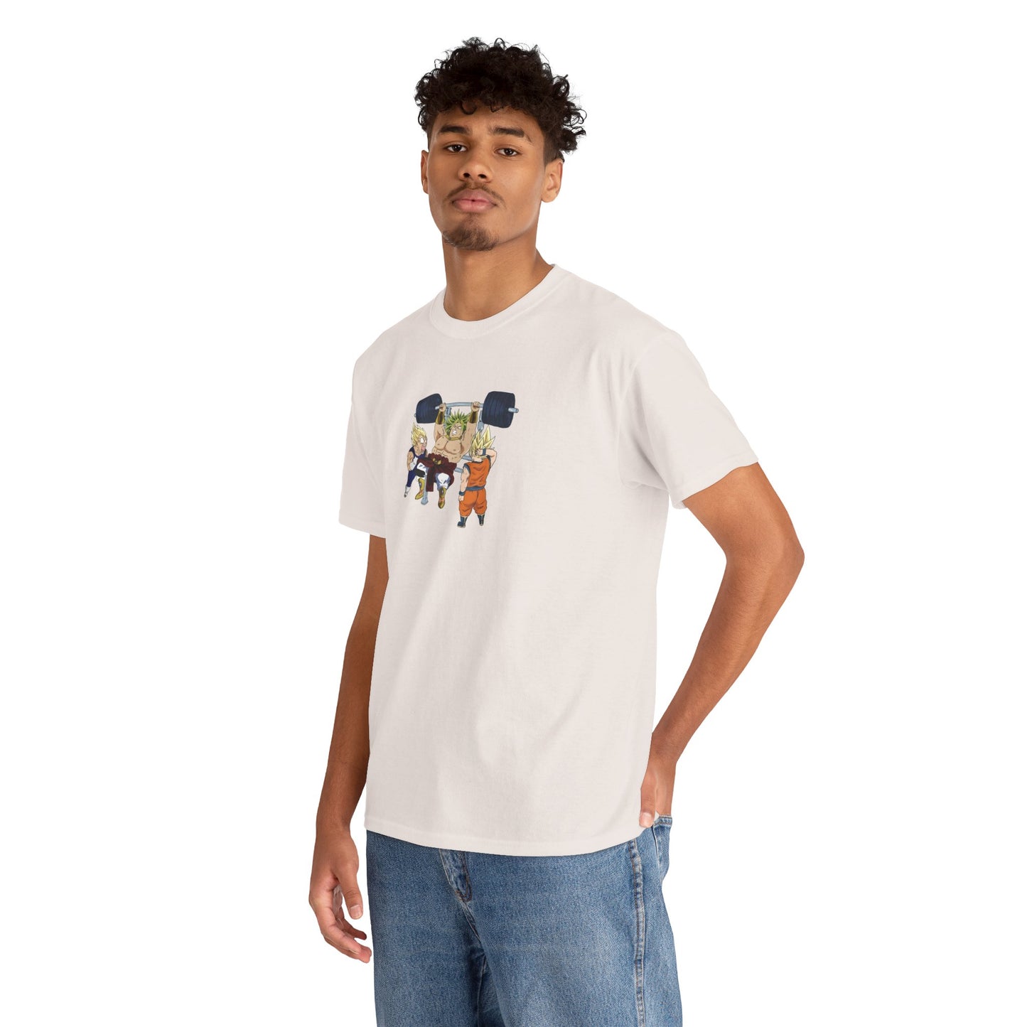 Dragon Ball Workout Tee - Unisex Heavy Cotton T-Shirt for Anime Fans