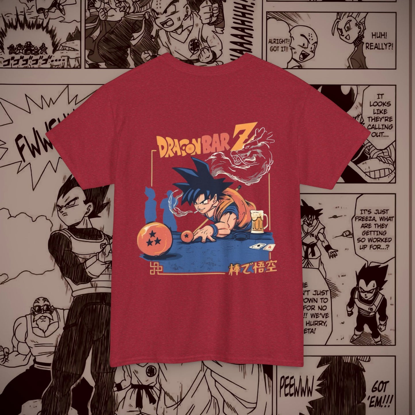 Dragon Ball Z Badass Goku Unisex Heavy Cotton Tee - Perfect for Fans and Everyday Wear