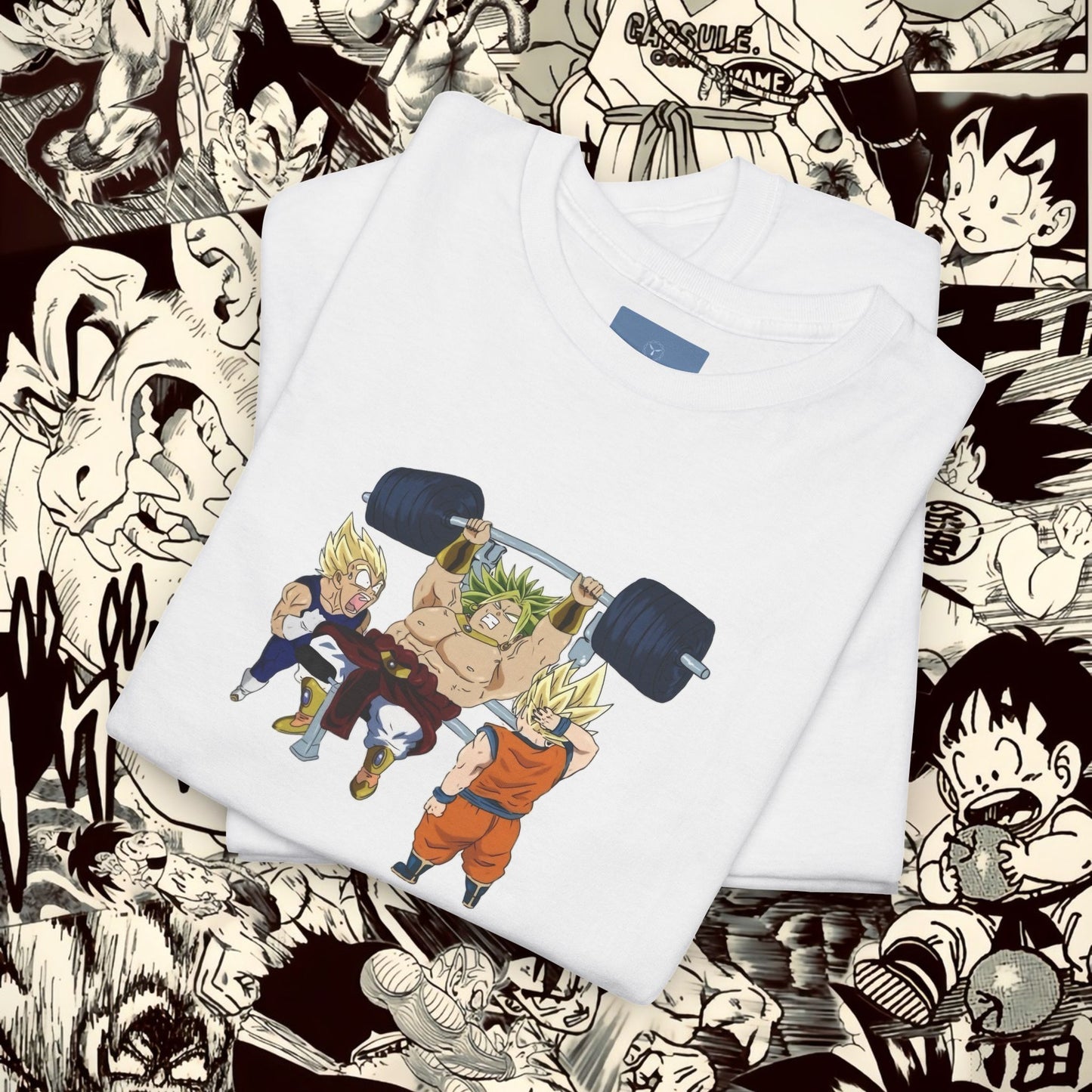 Dragon Ball Workout Tee - Unisex Heavy Cotton T-Shirt for Anime Fans