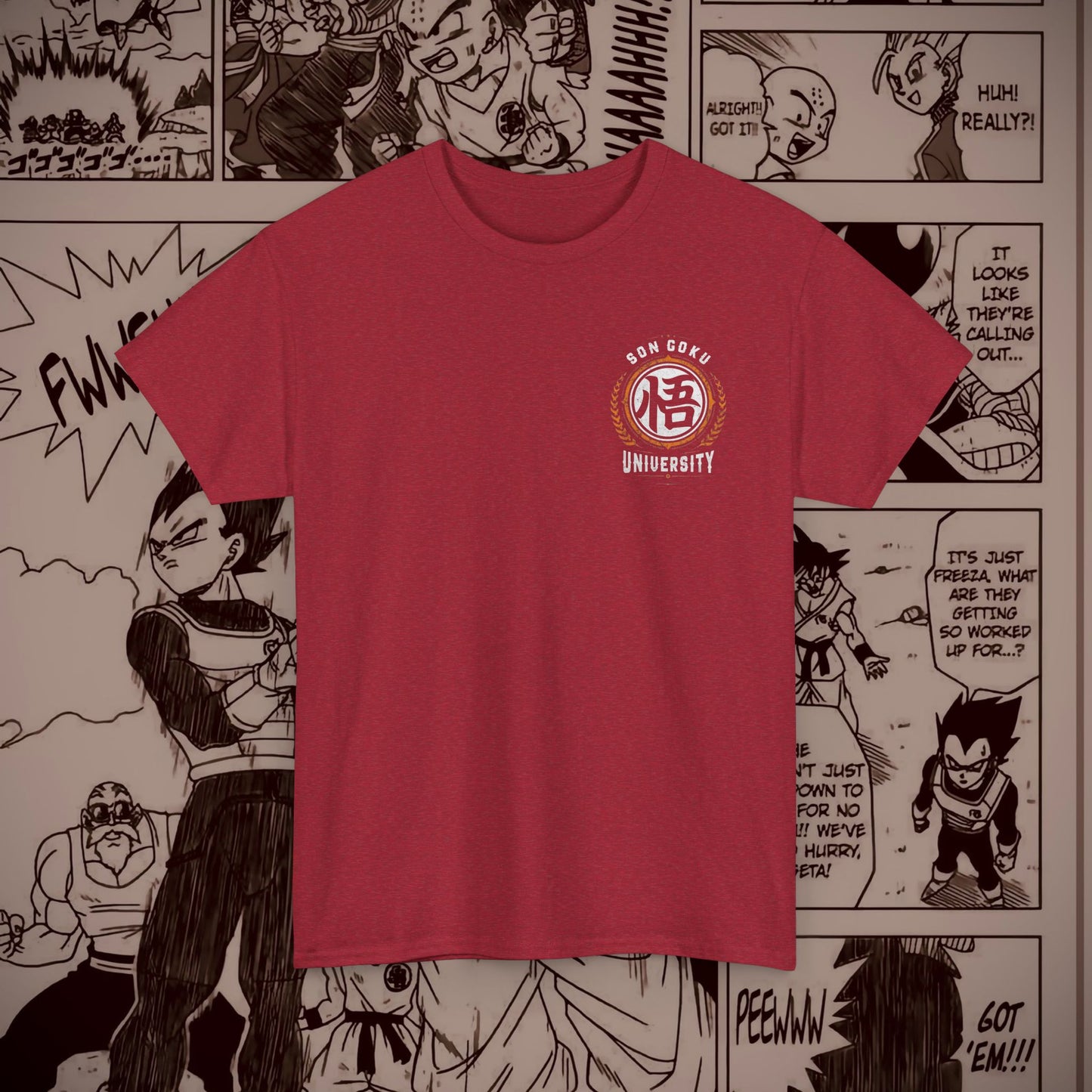 Dragon Ball Z Badass Goku Unisex Heavy Cotton Tee - Perfect for Fans and Everyday Wear