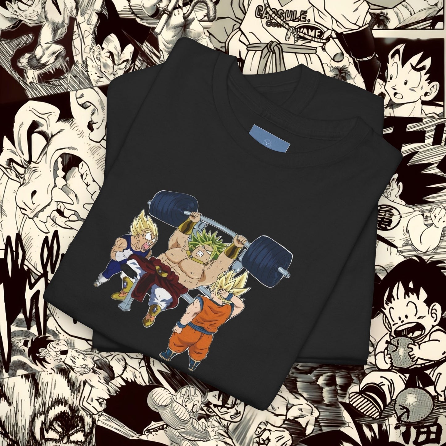 Dragon Ball Workout Tee - Unisex Heavy Cotton T-Shirt for Anime Fans