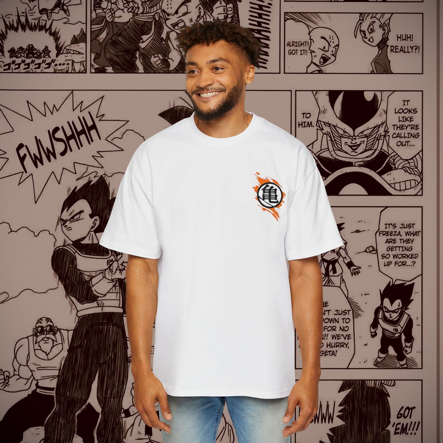 Goku Oversized Anime Tee - Dragon Ball Z Design - Perfect for Fans & Gift