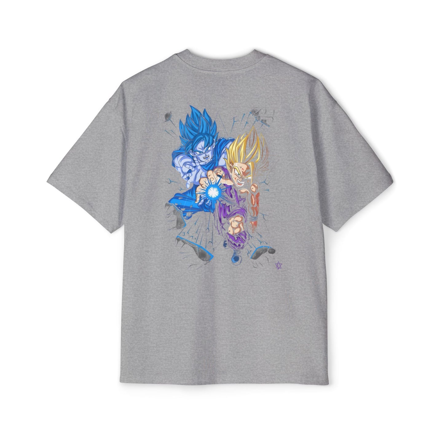 Goku x Gohan: Limitless Men's Heavy Oversized Tee, Graphic Tee, Casual Wear, Streetwear, Unisex Style