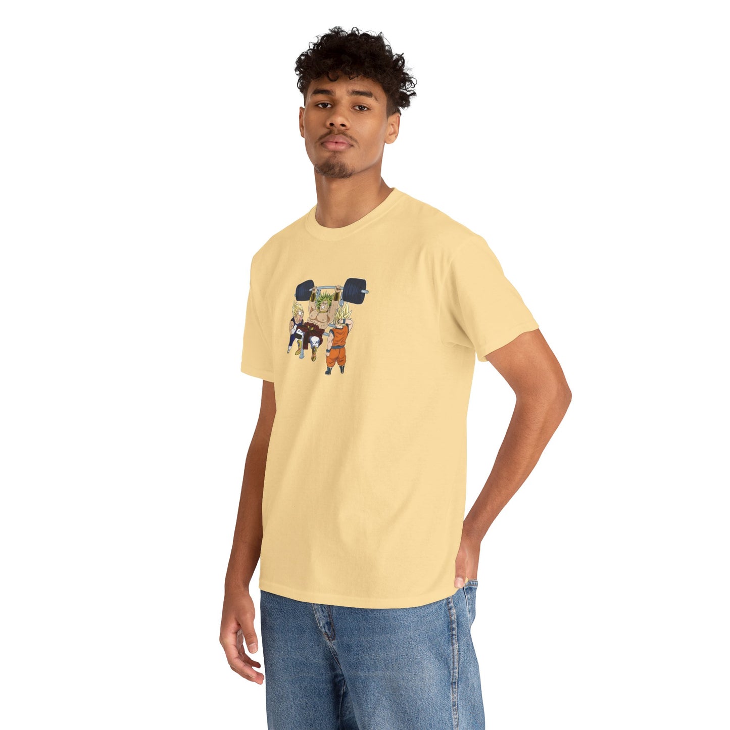 Dragon Ball Workout Tee - Unisex Heavy Cotton T-Shirt for Anime Fans
