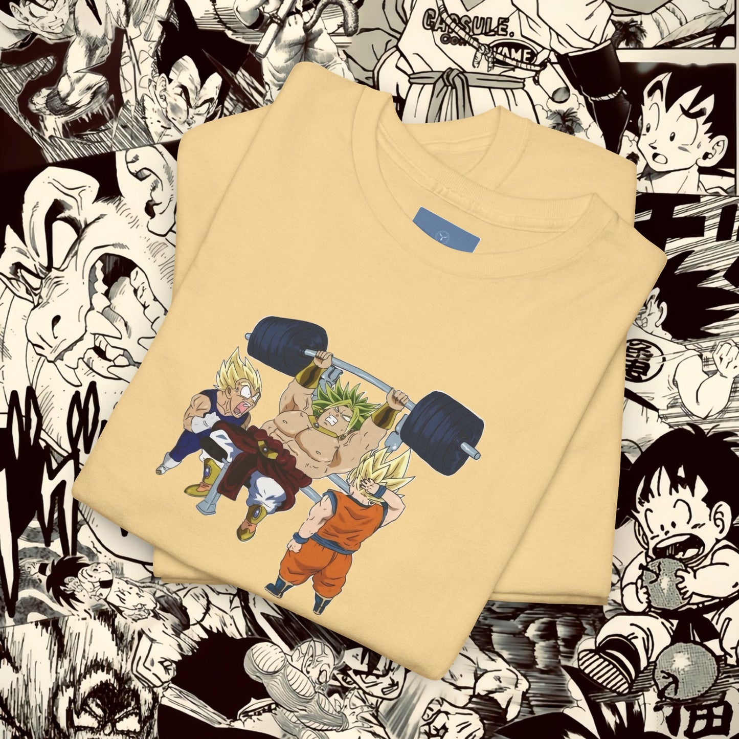 Dragon Ball Workout Tee - Unisex Heavy Cotton T-Shirt for Anime Fans