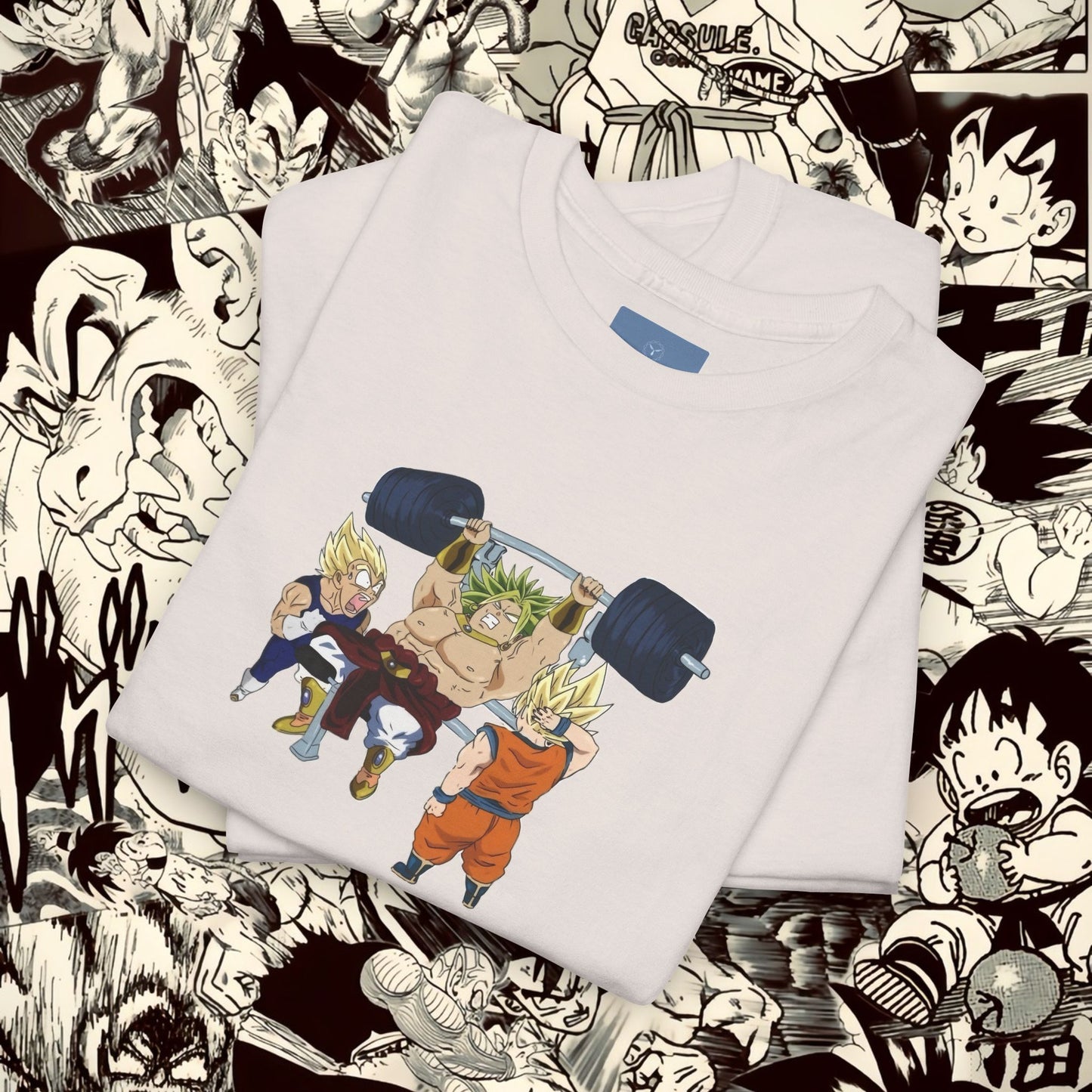 Dragon Ball Workout Tee - Unisex Heavy Cotton T-Shirt for Anime Fans