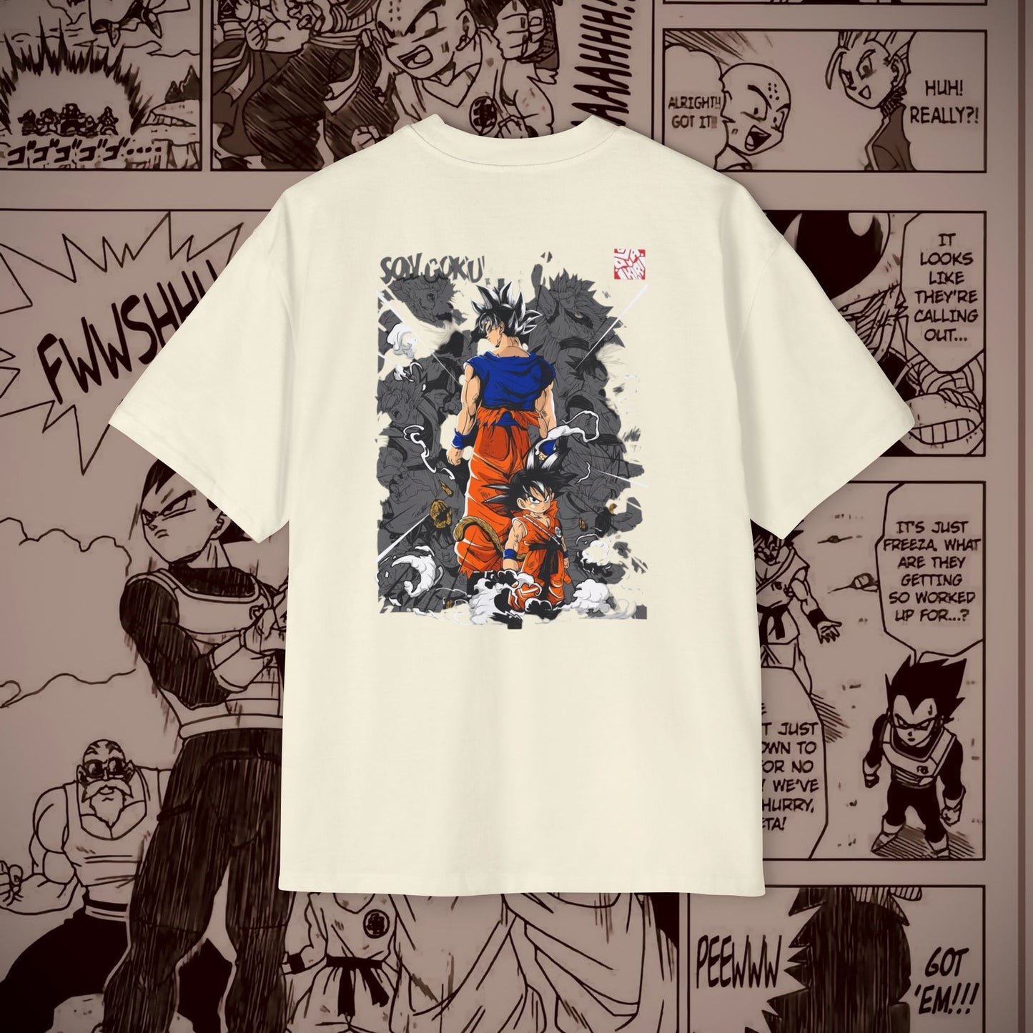 Goku Oversized Anime Tee - Dragon Ball Z Design - Perfect for Fans & Gift