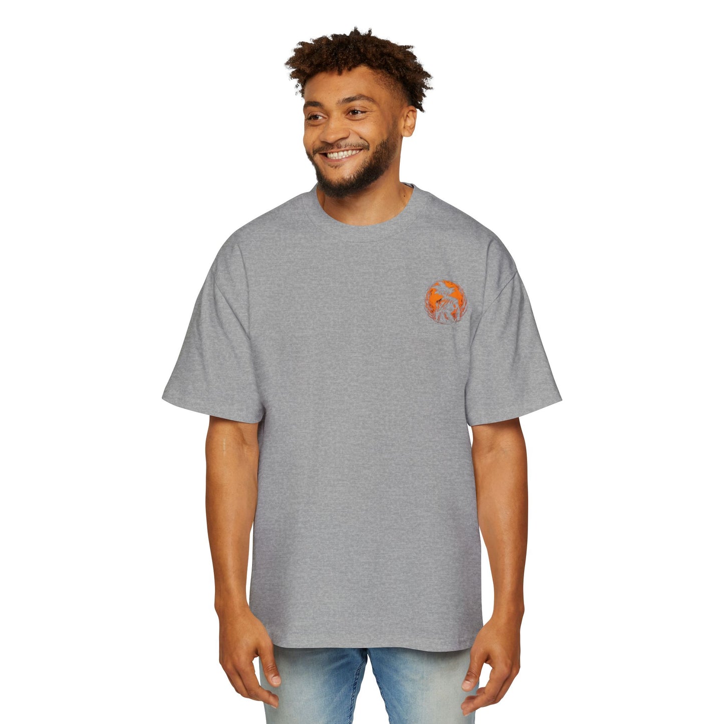 Goku x Gohan: Limitless Men's Heavy Oversized Tee, Graphic Tee, Casual Wear, Streetwear, Unisex Style