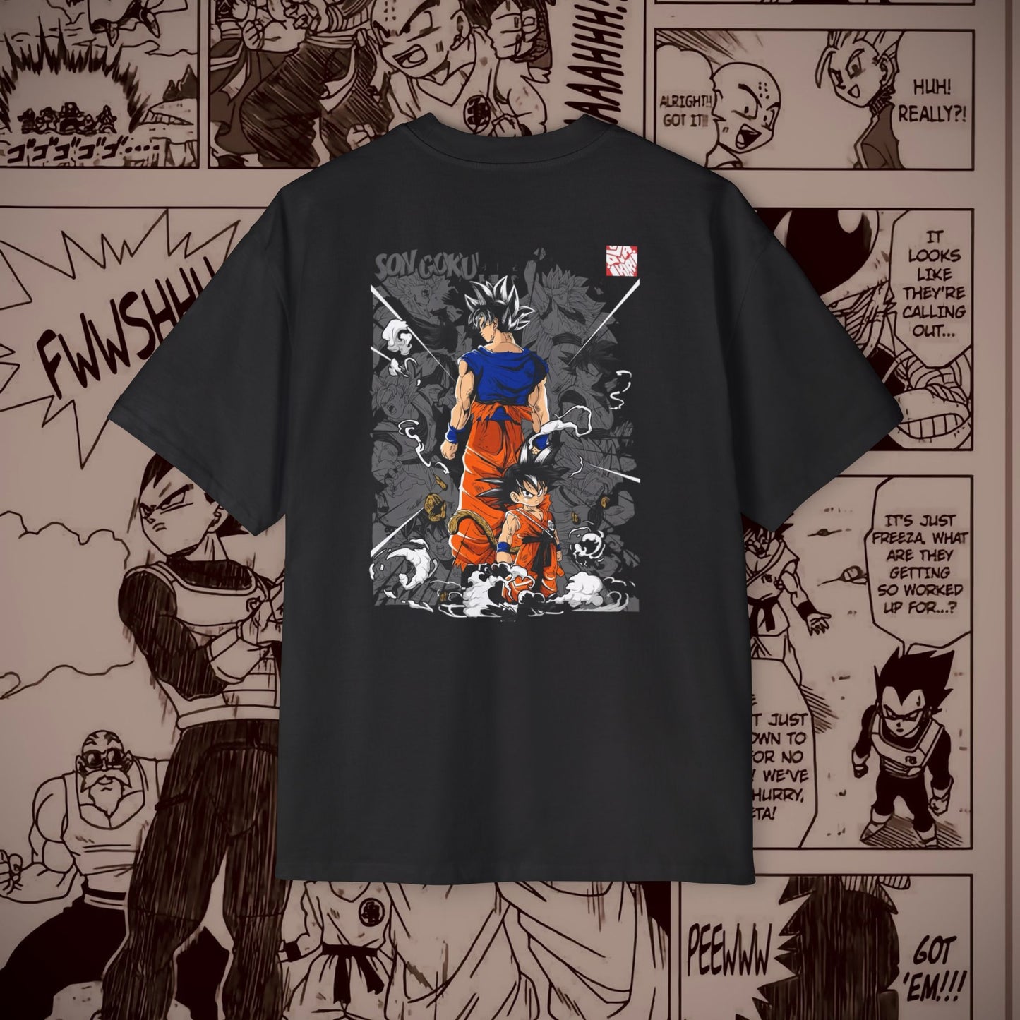 Goku Oversized Anime Tee - Dragon Ball Z Design - Perfect for Fans & Gift