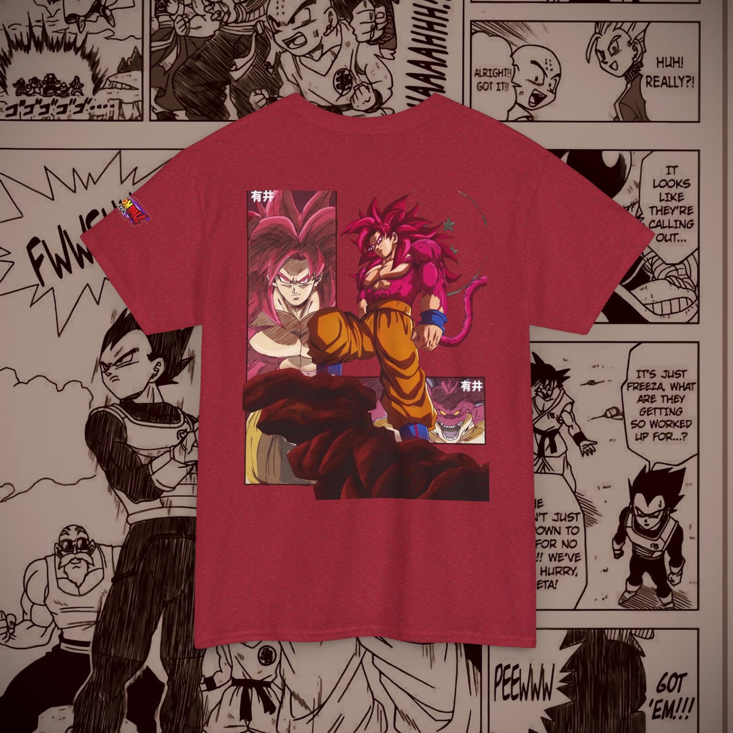 Dragon Ball Daima Unisex Heavy Cotton Tee - Super Saiyan 4 Graphic Tee for Anime Fans