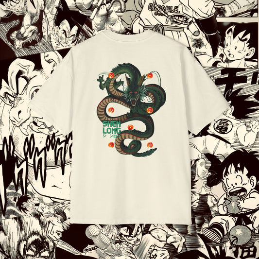 Shenron Dragonball Inspired Heavy Oversized Tee - Vintage Anime Graphic Shirt