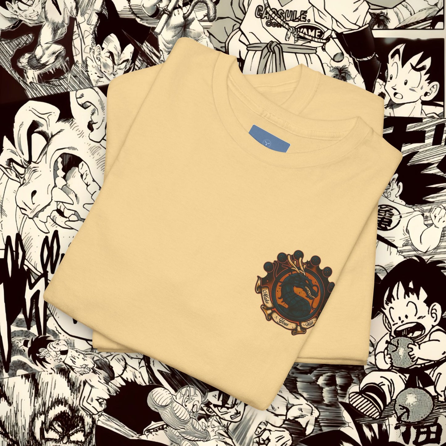 Dragon Ball Adventures Unisex Heavy Cotton Tee - Retro Anime T-Shirt