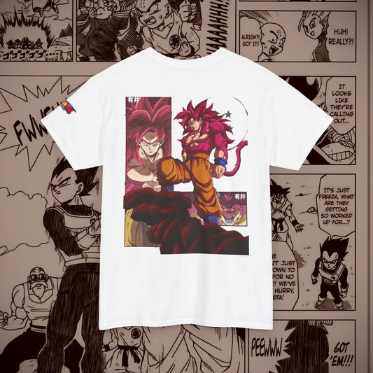 Dragon Ball Daima Unisex Heavy Cotton Tee - Super Saiyan 4 Graphic Tee for Anime Fans