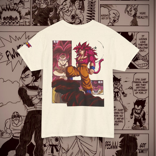 Dragon Ball Daima Unisex Heavy Cotton Tee - Super Saiyan 4 Graphic Tee for Anime Fans